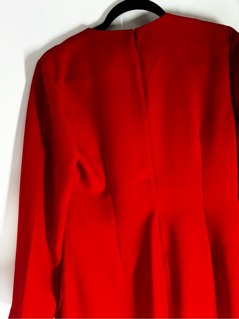 NWT Red Chiffon Style Ruffle Dress Banana Republic - Picture 3 of 7